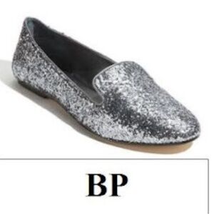 BP. Nordstrom mansion flats pewter glitter size 8